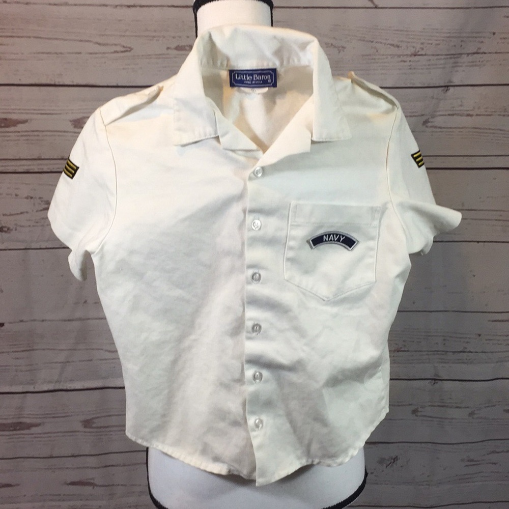 Navy captain sailor costume top